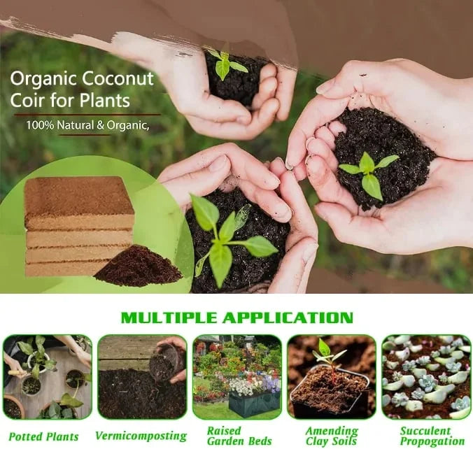 EcoBloom™ Prémiové organické kokosové tehly pre rastliny