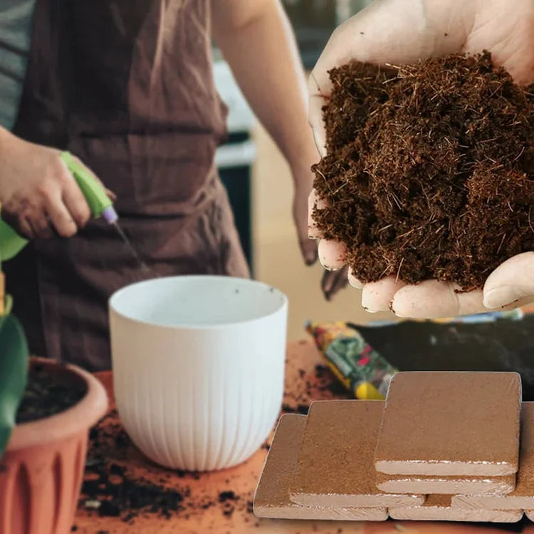 EcoBloom™ Prémiové organické kokosové tehly pre rastliny