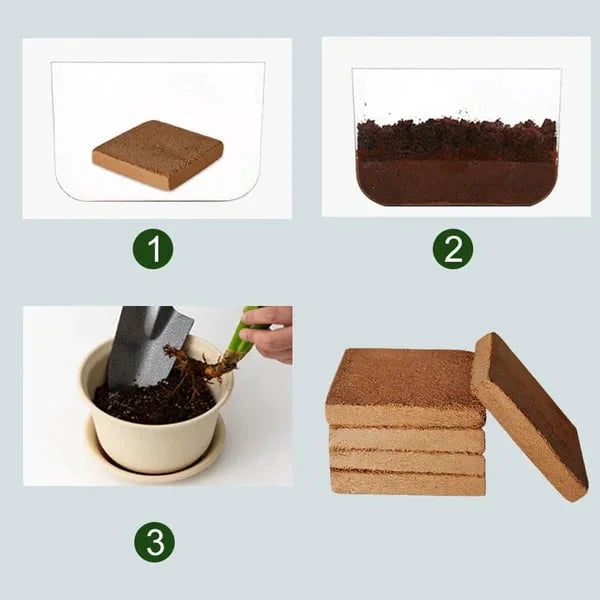 EcoBloom™ Prémiové organické kokosové tehly pre rastliny