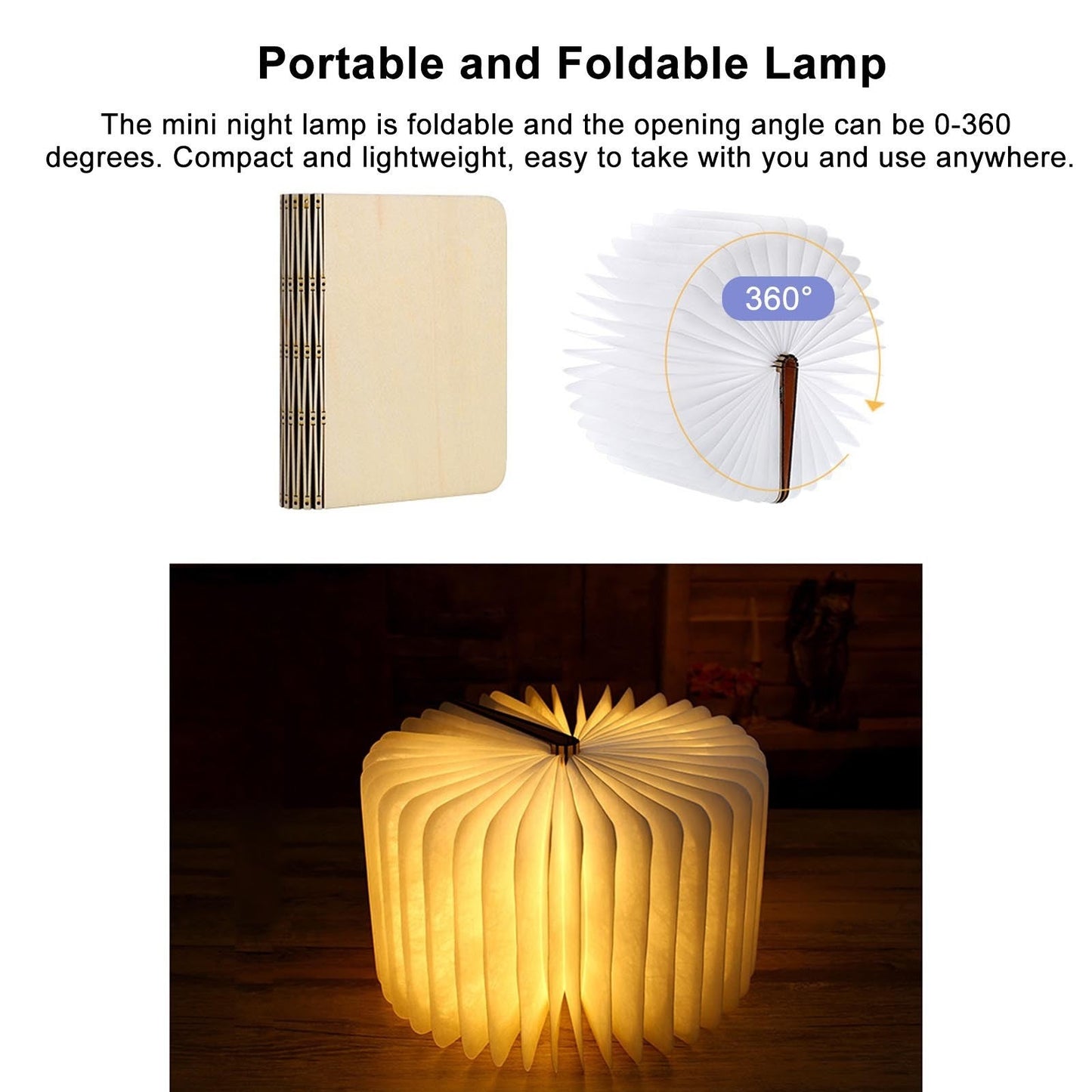 NeonFold™ Skladacia nočná lampa na čítanie