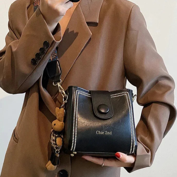 Dulina Rosa™ Vintage módna taška s nastaviteľným popruhom