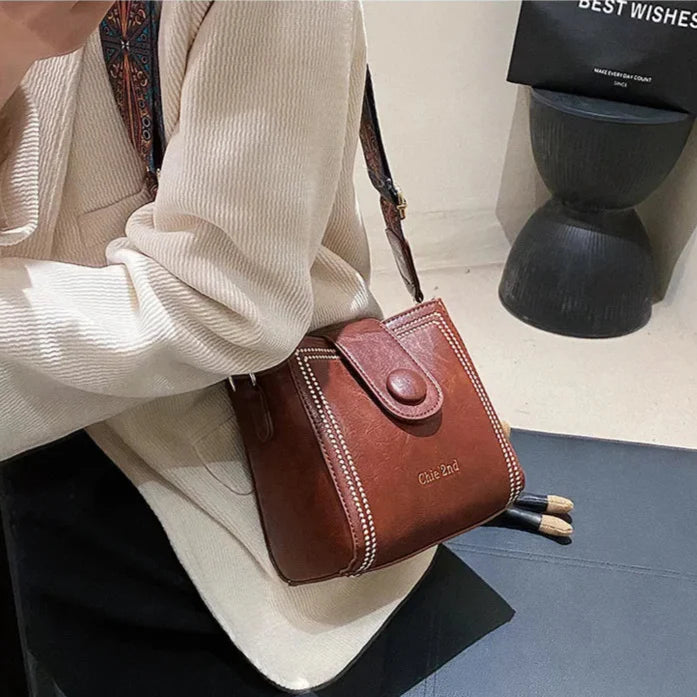 Dulina Rosa™ Vintage módna taška s nastaviteľným popruhom